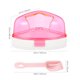 thumbnail image 2 of WHAMVOX 1Jgo Hamster Bath Container Rosa Transparente Para Y Sable De Pequeñas Mascotas, 2 of 6