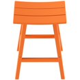 thumbnail image 4 of Florence Outdoor 29" HDPE Plastic Saddle Seat Barstool Orange (Set of 2), 4 of 5