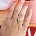 thumbnail image 5 of TimeLe$$ Classics 1 Carat TW Round Cut Lab Grown Diamond Three Stone Engagement Ring in 14K Yellow Gold (Ring Size: 7.5), 5 of 6