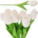thumbnail image 1 of GOOHOCHY 10 tulipanes artificiales de poliuretano, flores artificiales, arreglos florales, decoración de ramo., 1 of 8