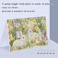 thumbnail image 3 of Yayeee Toggle Light Switch Wall Plate 2-Gang 4.56"x4.48" Decorative Outlet Cover, Yellow Floral Rabbit, 3 of 7