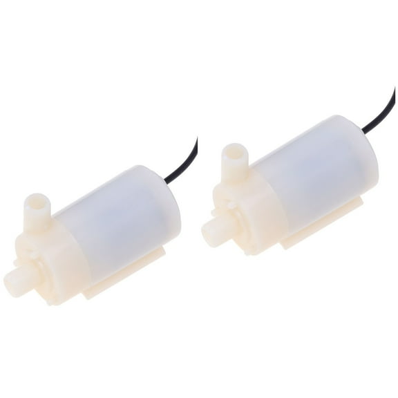 HOOWIFFY DC Motor Water Pump White Submersible Aquarium Circulation Aeration Pump 2 Pieces
