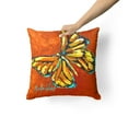 thumbnail image 2 of Monarch Butterfly Fabric Decorative Pillow, 2 of 4