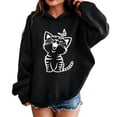 thumbnail image 2 of Vividxx Hoodies For Girls Fashionable Cartoon Print Long Sleeve Hooded Sweatshirts Kids Casual Pullover Autumn Outerwear Streetwear 4-5 Years, 2 of 4