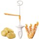 thumbnail image 1 of Potato Cutter, Stainless Steel Manual Twisted Potato Slicer, Reusable Potato Tower Cutter, 1 of 5