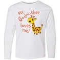 thumbnail image 3 of Inktastic My Godmother Loves me- cute giraffe Long Sleeve Youth T-Shirt, 3 of 5