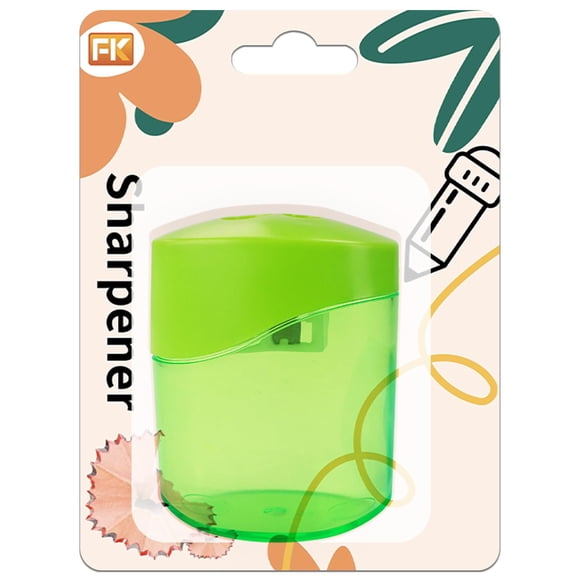 Sacapuntas Qiifaiikooii con 2 orificios para lápices estándar y de colores