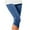 Q-1-Blue, variant on Mrat Petite Pants for Office Yoga Capris Pants Ladies Knee Length Leggings High Waisted Yoga Workout Exercise Capris For Casual Summer With Pockets Women's Leggings with Pockets