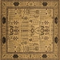 thumbnail image 1 of Ahgly Company Indoor Square Oriental Brown Industrial Area Rugs, 8' Square, 1 of 4