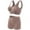 Khaki, variant on Patlollav Bras for Women, Womens Bra and Panties Seamless Suspender Breathable Sports Shaping Underwear Set