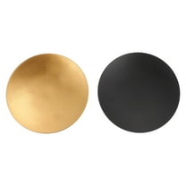 unbranded  2 Pcs Candle Holder Gold Tea Light Holders Plate Sticks Decor