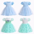 thumbnail image 4 of Vestido de princesa para niñas de malla de otoño, gama de tallas versátil, para usar durante toda la temporada, 4 of 6