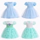thumbnail image 5 of Vestido de princesa para niñas de malla de otoño, gama de tallas versátil, para usar durante toda la temporada, 5 of 6