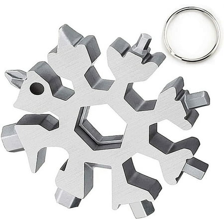 Mens Stocking Stuffers for Christmas Best Stocking Stuffer Ideas 18 in 1 Snowflake Multitool Outdoor Travel Camping Adventure Snowflake Tool Husband Grandpa Unique Dad Stocking Stuffers From Daughte