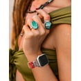 thumbnail image 3 of Wearlizer Natural Stone Bracelet Compatible with Apple Watch Band 41/40/38/42/44/45/46/49mm Women, Handmade Elastic Solo Loop Beaded Western Strap for iWatch Series 10 9 8 7 6 5 4 3 SE/Ultra, 3 of 6