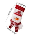 thumbnail image 3 of 1 PC Christmas Stocking 17" Large 3D Snowman Christmas Stocking for Holiday Party Decor Gift, 3 of 6