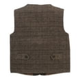 thumbnail image 3 of Gioberti Kids and Boys 3pc Tweed Vest with Matching Cap and Bow Tie, 3 of 6