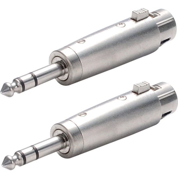 SAPT18 (2 Pack) - XLR Female to Stereo 1/4" Male Cable Adapter