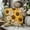 BI, variant on Homesteed 45*45cm 3D Embroidered Sunflower Throw Pillow Covers Spring Home Decor Floral Decorative Cushion Case for Sofa Bed Living Room