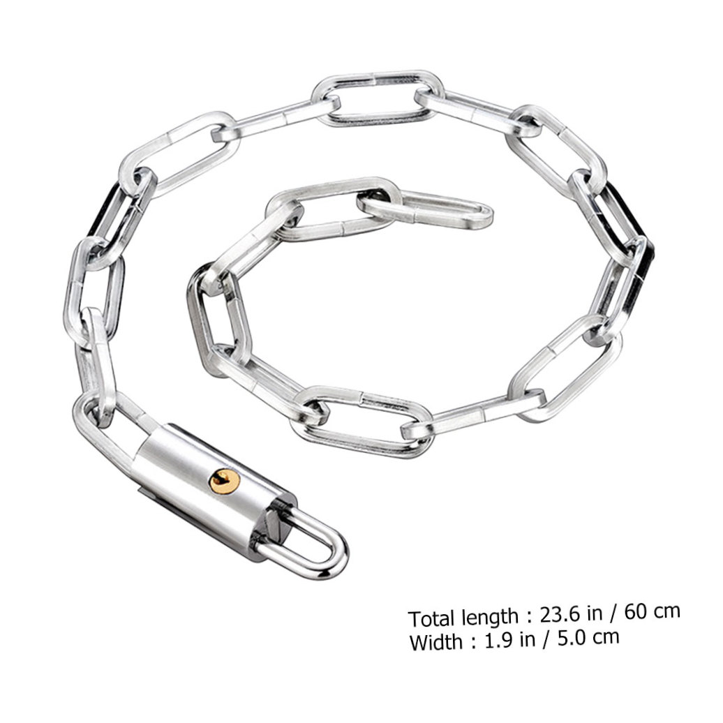 PBPBOX 1Set Bike Chain Locks Manganese Steel Security Protection for Outdoors
