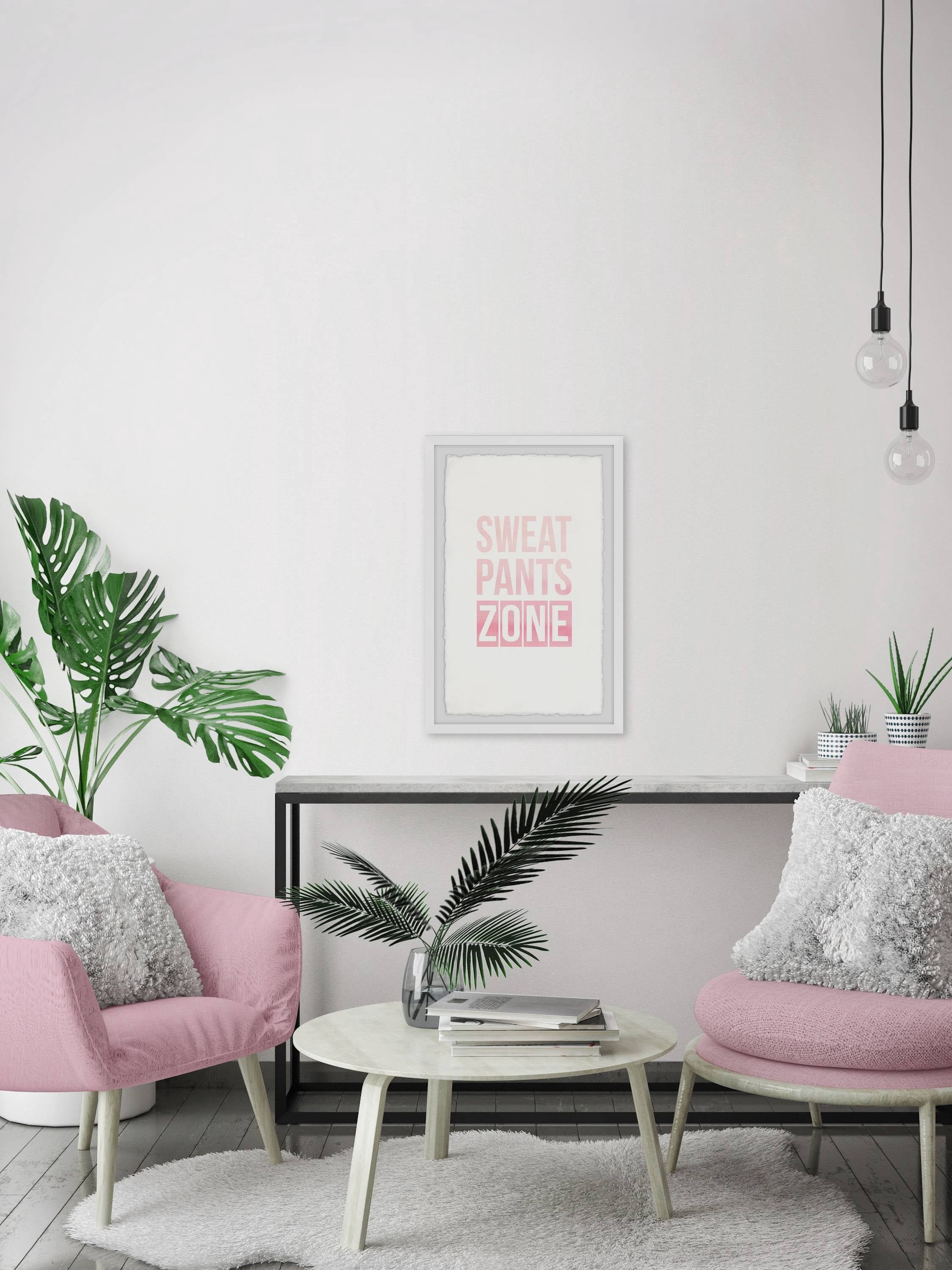 Marmont Hill Sweat Pants Zone Iv Framed Wall Art, 30.00" x 1.50"
