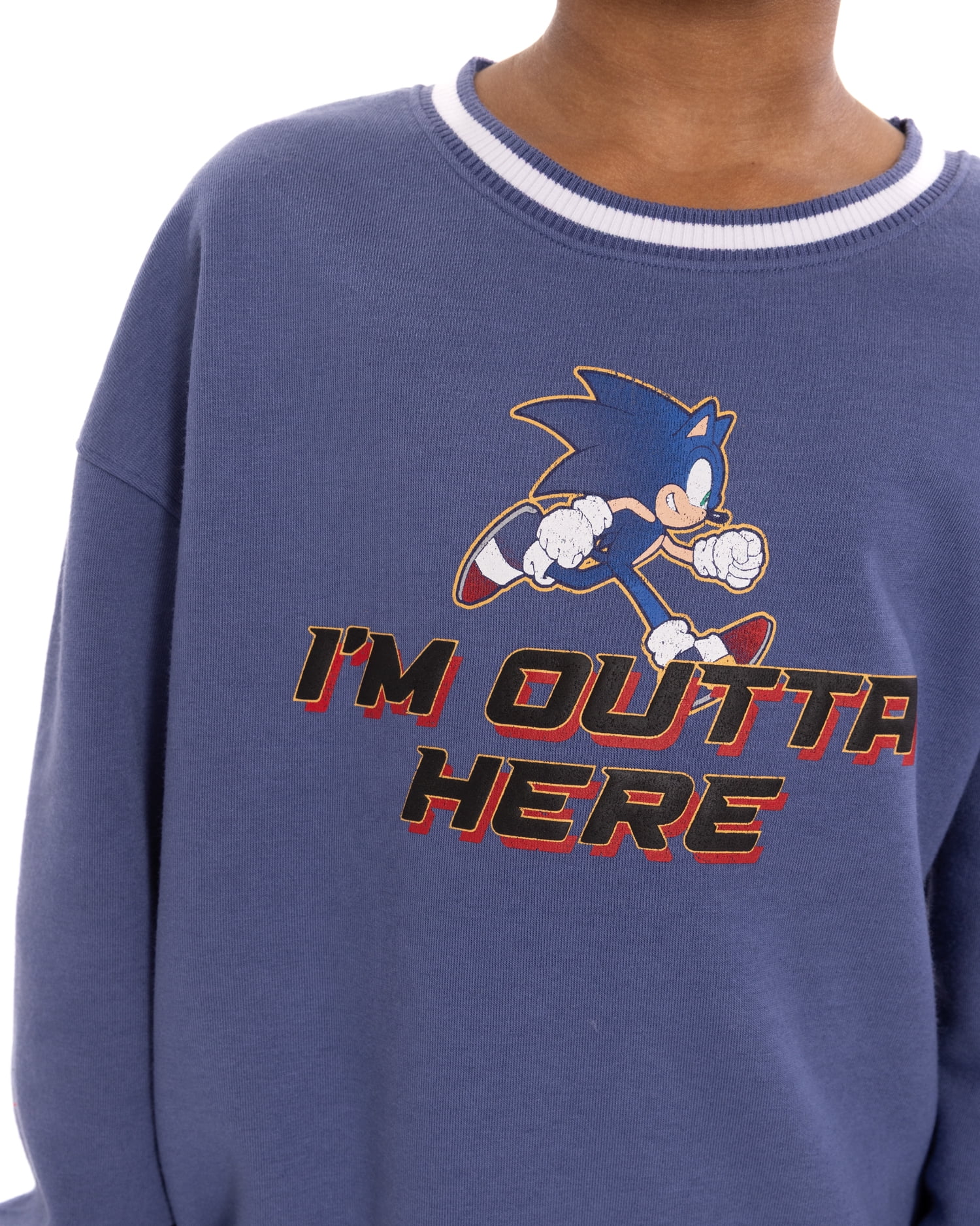 Sonic the Hedgehog Boys Crewneck Sweatshirt with Jogger Pants, Sizes 4-16