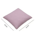 thumbnail image 3 of Mainstays Waffle Knit Pillow, 18" x 18", Purple, 3 of 8