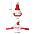thumbnail image 3 of asddcavvf Christmas Pet Hats Small Pet Festive Supplies Hedgehog Dutch Pig Christmas Flannel Strapped Pet Accessories Dog Birthday Girl Birthday Hats for Dogs 1st Birthday Dog, 3 of 5