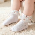 thumbnail image 4 of Miaouyo Ankle Socks for Little Girls Lace Ruffle Cuff Breathable Princess Socks, 4 of 7