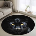thumbnail image 2 of Round Rug 4ft Washable Circle Entryway Rugs Non Slip Area Rug Indoor Floor Carpet for Bedroom Kitchen Living Room Home Office Dining Room Nursery, 2 of 9