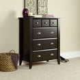thumbnail image 3 of Sauder Shoal Creek 4-Drawer Dresser, Jamocha Wood Finish, 3 of 14