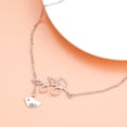 thumbnail image 2 of Boho Bird Branch Lariat Necklace Hollow Leaf Choker Silver Olive Drop Chain Jewelry for Women Christmas Gift, 2 of 4