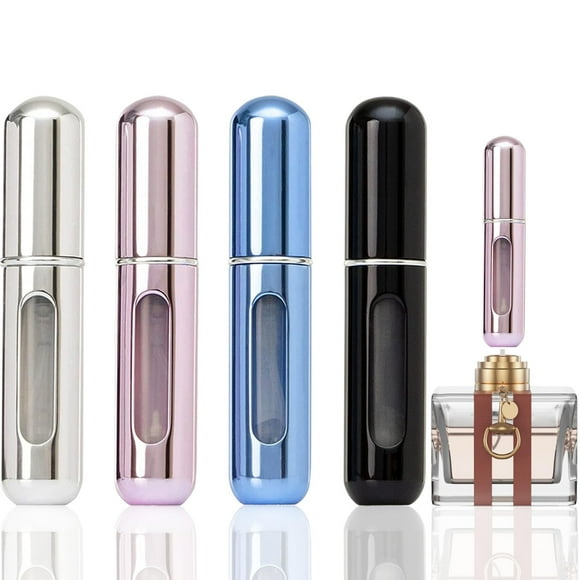 Atomizador de perfume opasyo, set de 4 piezas, recargable de 5 ml para viaje