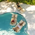 thumbnail image 4 of Big Joe Lux Sealander Pool Float and Patio Chair, Navy and Ivory, Premier Mesh, Durable UV Protected Polyester Blend, No Inflation Needed, 4 of 8