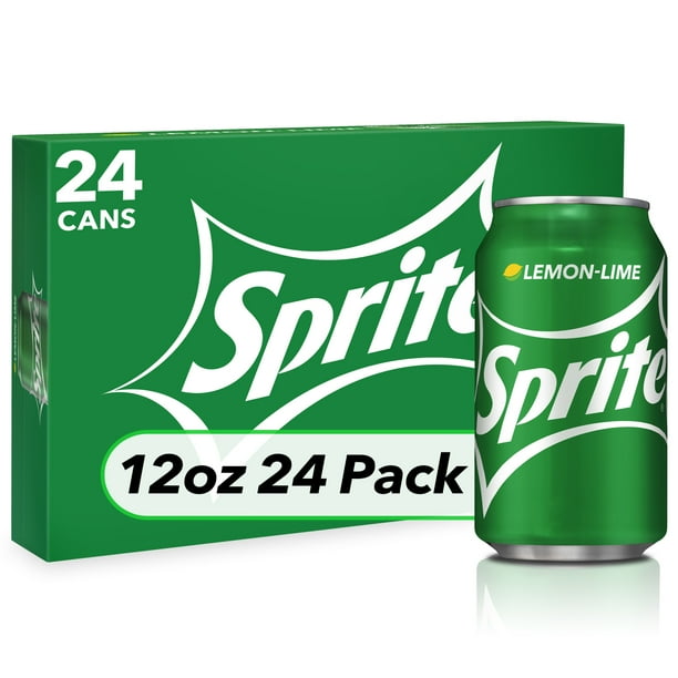 Sprite Lemon Lime Soda Soft Drinks, 12 fl oz, 24 Pack
