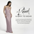 thumbnail image 4 of David’s Bridal, The Edit by DB Studio Women's Formal Teardrop Keyhole Halter Sheath Dress, Full Length, Charmeuse, 4 of 8