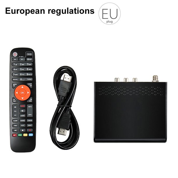 GTMEDIA V7S2X Receptor de TV USB Digital Top Box 1080P Decodificador TV Box para DVB-S2 DVB-S2X, enchufe de la UE Vogacara EL001328-01B