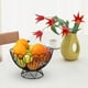 thumbnail image 4 of Cesta de alambre creativa para frutas, cuencos para frutas y verduras, cesta decorativa para guardar frutas y verduras. Negro, 4 of 7