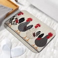 thumbnail image 6 of 1pc Roosters on Fabric Absorbent Non-Slip Bathroom Thickened Flannel Rug Decor,Soft,Quick Drying,Suitable For Indoor/outdoor Use,Bathrooms,Bedrooms,Kitchens,Terrace,Laundry Rooms,16"x24", 6 of 9