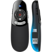 2-In-1 Type C Usb Presentation Clicker, Wireless Presenter Remote Powerpoint Clicker For Computer Presentations With Volume Control, Slide Pusher For Mac Laptop