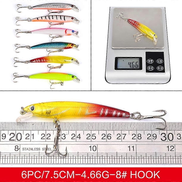 43Piece Fishing Lures Kit Soft Hard Fishing Lures Baits Set with Hooks for Saltwater and Freshwater Fishing Gear Gifts for Men