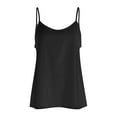 thumbnail image 4 of SNKSDGM Female Womens Tank Tops Dressy Casual V Neck Spaghetti Strap Tank Top with Built in Bra Women Splice Vest Tops Blouse Underwear Sleeveless Tank Solid Lace Tops Strap Women's Tanks & Xl, 4 of 5