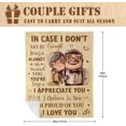 thumbnail image 5 of Wedding Anniversary Engagement Gifts for Her Couples Blanket, Couple Gifts, Anniversary Birthday Gifts for Women Men Husband Boyfriend Girlfriend, I Love You Romantic Gifts for Him Her Blanket, 5 of 7