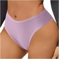 thumbnail image 2 of Sakmal Hipster Women's Panties Seamless Panties Purple No Show Underwear for Ladies M, 2 of 9