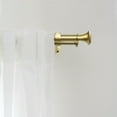 thumbnail image 2 of Ridicili 5/8" Telescoping Double Curtain Rods with Trumpet Finials, Gold, 84"-120", 5/8 Inches Front and 1/2 Inches Back Double Window Drapery Rod, 2 of 5
