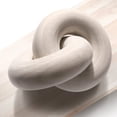 thumbnail image 1 of MINCORD Mesa de centro redonda con nudo de madera, decoración de estante, decoración de cadena de madera, decoración de mesa de centro, decoración bohemia, decoración del hogar para sala de estar, gra, 1 of 5