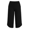 thumbnail image 5 of Plus Size Women's Soft Stretchy Pocket Yoga Pants, Mid Waisted Straight Leg Workout Pants, with Multi-Pockets and Elastic Waist, for Women Athletic Gym Fitness Running Lounge,, 5 of 9