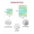thumbnail image 7 of Easter Kitchen Dish Towels for Drying Dishes Set of 4, Spring Bunny Silhouette Blue Green Gradient Waffle Weave Microfiber Hand Tea Bathroom Towels Quick Dry & Absorbent Towel 12x12, 7 of 7