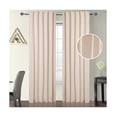 thumbnail image 6 of GFI LINEN CLUBS- Linen Rich, 50 x 108 Inch, Natural, Reverse Tab / Rod Pocket Curtains, Window Panels, Curtain Drapes Panels, Bedroom Curtains, Set of 2., 6 of 7