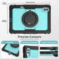 thumbnail image 7 of for Samsung Galaxy Tab S11 Ultra Case 14.6 inch, 360 Rotating Shockproof Cover with Stand, Handle, Shoulder Strap (SM-X930/X936B), Sky Blue Panel, 7 of 7